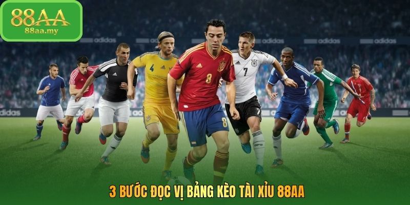 3 bước đọc vị bảng kèo tài xỉu 88AA